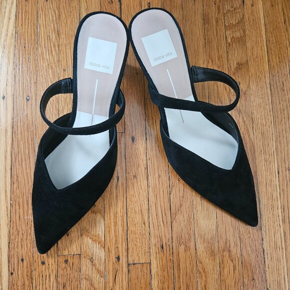 Dolce Vita Heels Onyx Suede - Picture 1 of 6